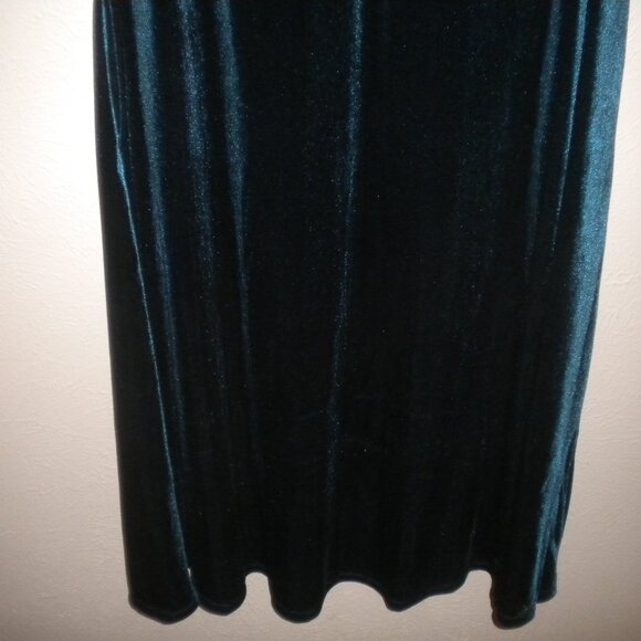Briggs Womens Size Small Teal Soft Velvet Dress NWT - Picture 4 of 5